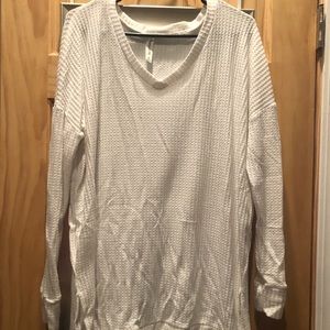 Waffle print tunic